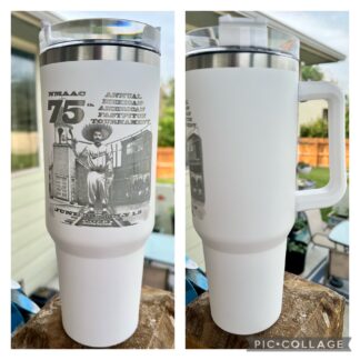 40 oz Laser Engraved Tumbler with Handle